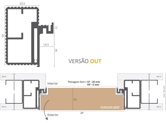 Profil doors invisible схема монтажа