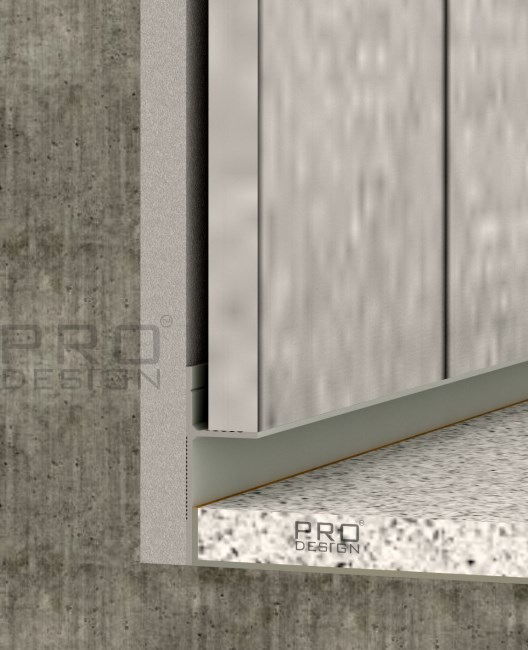 Теневой плинтус скрытого монтажа Pro Design Panel 7208 Анодироманный - фото 14762