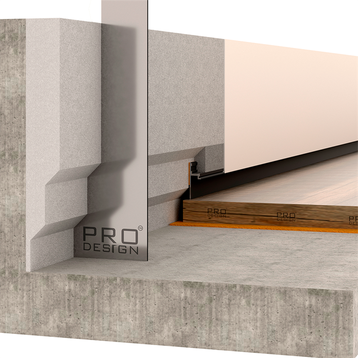 Шаблон для монтажа Теневого плинтуса Pro Design 1269, сталь 81478