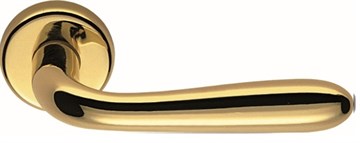 Дверная ручка на круглом основании COLOMBO Robot CD41RGSB-OL полированная латунь