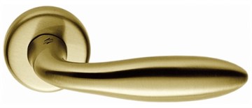 Дверная ручка на круглом основании COLOMBO Mach CD81RSB-OM матовое золото