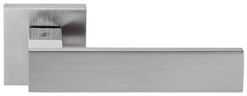 Дверная ручка на квадратном основании COLOMBO Alba LC91RSB-CR8 полированный хром / матовый хром