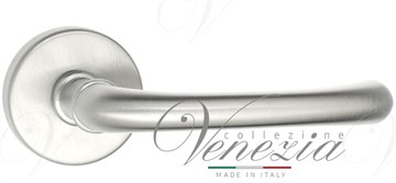 Дверная ручка на круглом основании Fratelli Cattini "ISEO" 7-CS матовый хром