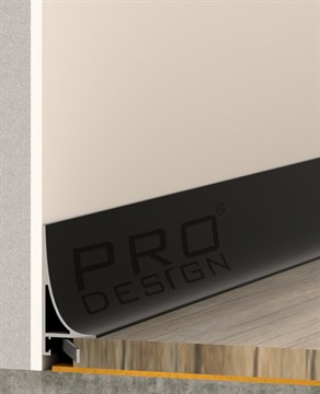 Плинтус Pro Design Corner L 584 Анодированный черный