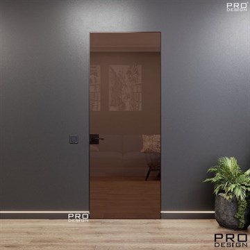 Комплект скрытой двери Pro Design Glass зеркало бронза, графит внутреннего открывания