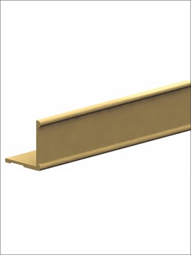Профиль алюминиевый горизонтальный К2-decor 3000 шампань