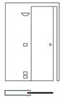 Пенал Eclisse Luce Single для дверей 2000 мм - фото 11665