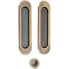 Комплект ручек для раздвижных дверей Armadillo SH010-AB-7 бронза - фото 11975