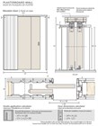 Потолочный дверной пенал Open Space PARALELO Plus для дверей 2500-2599 мм - фото 12148