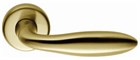 Дверная ручка на круглом основании COLOMBO Mach CD81RSB-OM матовое золото - фото 13190