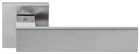 Дверная ручка на квадратном основании COLOMBO Alba LC91RSB-CR8 полированный хром / матовый хром - фото 13194