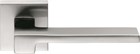 Дверная ручка на квадратном основании COLOMBO Zelda MM11RSB-CM матовый хром - фото 13207