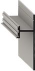 Теневой плинтус скрытого монтажа Pro Design 380 Черный Анодированный - фото 13913
