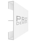 Алюминиевая вставка 1964 для плинтуса Pro Design 2,7 м.п. (12х80 мм) Белый муар - фото 17831