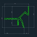 Теневой потолочный профиль Pro Design Gipps 594 Белый 1737