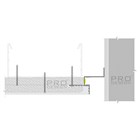 Парящий потолочный профиль Pro Design Gipps 602 Белый 1747