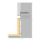 Плинтус скрытый напольный Pro Design Combo 603 Анодированный 98.6x14.5x2700 1738