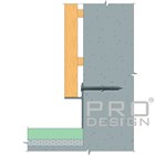 Теневой плинтус алюминиевый скрытого монтажа Pro Design Panel 7208 Анодированный 46x18x2700 2771