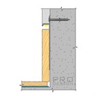 Микроплинтус напольный Pro Design 323 (анод. алюминий) 98.6x14.5x2700 2685
