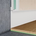 Плинтус алюминиевый скрытого монтажа Pro Design 323 Белый Муар 98.6x14.5x2700 2777