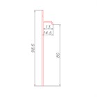 Микроплинтус напольный Pro Design 323 (не анод. алюминий) 98.6x14.5x2700 2687