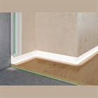 Теневой плинтус алюминиевый скрытого монтажа Pro Design 7210 Белый муар 48.5x17.5x2700 7210W