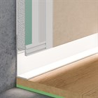 Теневой плинтус алюминиевый скрытого монтажа Pro Design 7210 Белый муар 48.5x17.5x2700 7210W