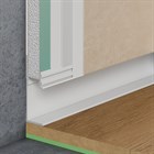 Теневой плинтус алюминиевый скрытого монтажа Pro Design 7210 Белый муар 48.5x17.5x2700 7210W