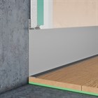 Микроплинтус напольный Pro Design Universal 235 (анод. алюминий) 100x14.5x2700 2697