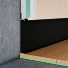 Микроплинтус напольный Pro Design Universal 235 (Черный Муар RAL9005) 100x14.5x2700 2723