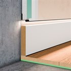 Микроплинтус напольный Pro Design Universal 235 (Черный Муар RAL9005) 100x14.5x2700 2723