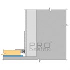 Щелевой плинтус алюминиевый Pro Design Mini L 601 Анодированный 35x15.5x2700 1741