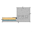 Щелевой плинтус алюминиевый Pro Design MINI 7067 Анодированный 6.15x15.5x2700 2763