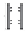 Заглушки SYMETRIC Click Крашенный по RAL 81673