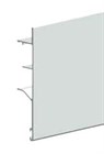 Маскировочная планка для АТ к стене 2000 серебро - фото 6313