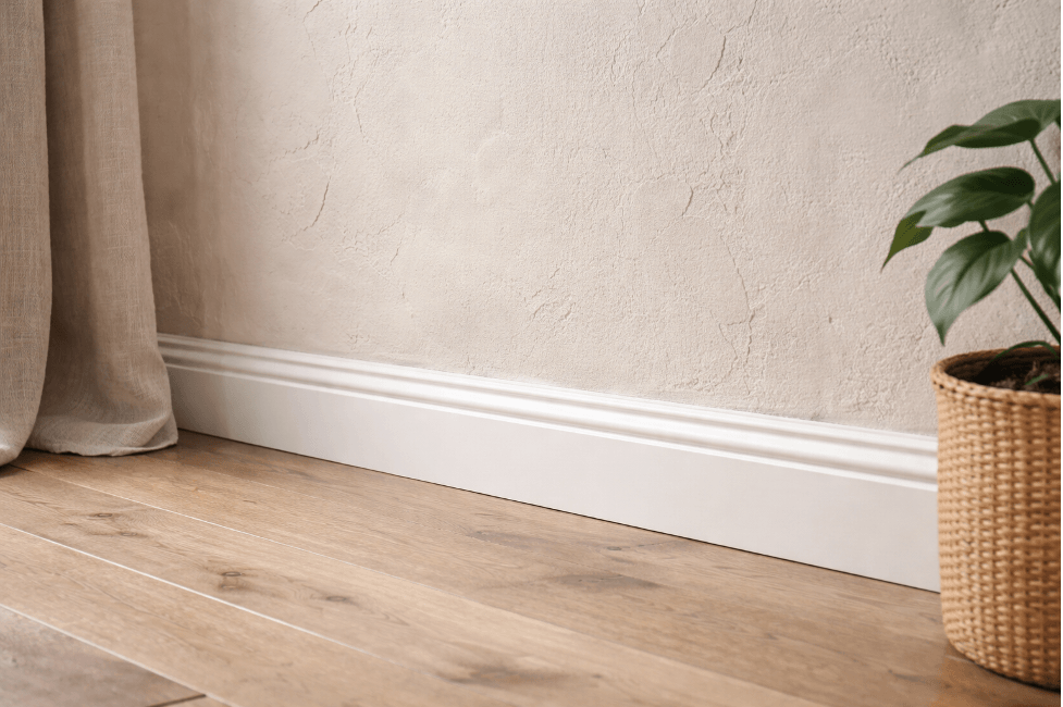 Плинтус для неровных стен: как выбрать и установить