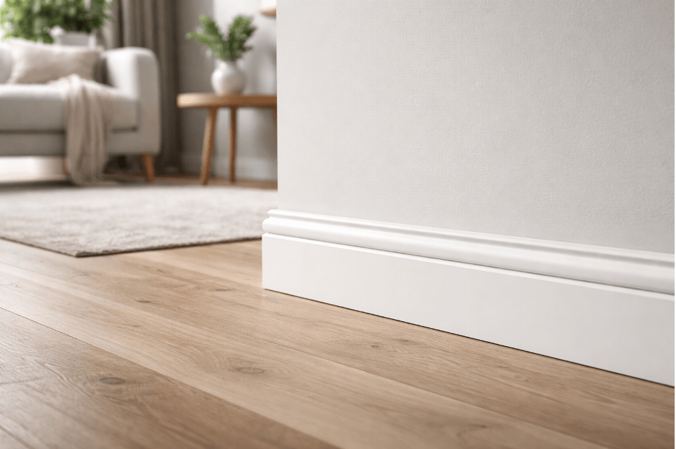 Плинтус для неровных стен: как выбрать и установить